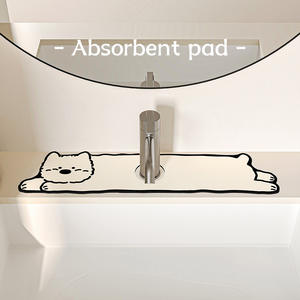 Tapis de cuisine West Highlands Puppy Alien, motif abstrait, tissu technologique lavable pour cuisine, salle de bain, balcon - Product Image 3