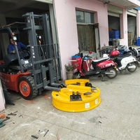 Électroaimant de levage haute puissance pour excavatrice, machine de manutention de ferraille, aimant de grue robuste pour la démolition