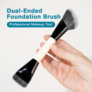 Brocha de Maquillaje 2 en 1 de Marca Privada, Brocha Facial Profesional Individual para Polvo y Corrector, Logotipo Personalizado - Product Image 6