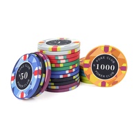 Conception et Échantillon Gratuits, Jetons de Poker en Céramique 10g pour Tournoi, 39mm, Logo Personnalisé, Fabricants Chinois de Jetons de Casino pour Jeu de Poker