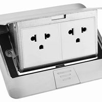 Prise de sol escamotable en aluminium de style thaïlandais avec ports USB 110-250V, qualité professionnelle pour usage commercial