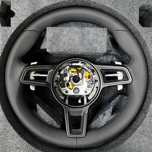 Volant de course LED en fibre de carbone avec logo personnalisé pour <span class=keywords><strong>Porsche</strong></span> 911 718, accessoires de modification automobile - Product Image 2