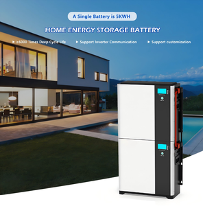 Home Use Hybrid <b>Grid</b> <b>Wall</b>-Mounted 5KW Lithium Iron Phosphate Solar Battery - Product Image 3