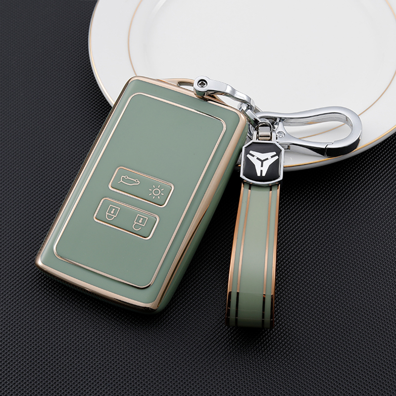 Type-A 4 boutons + porte-clés TPU-Vert