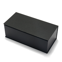 Ensemble d'emballage de lunettes de luxe avec logo personnalisé, boîte à lunettes en carton mat noir avec pochette, sac en papier, boîte cadeau pour lunettes, vente en gros