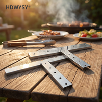 Kit de Boîtier d'Engrenages Automatique en Acier Inoxydable pour Brochettes de Barbecue, Boîtier d'Engrenages de Rôtissoire Multi-Brochettes avec Support Cranté, Ensemble d'Usine