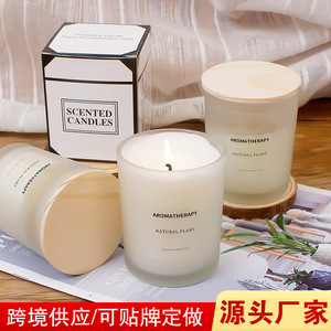 Aromatherapy Scented Candles Cylinder Soy Wax Natural Plant Fragrance Home Use Minimalist Style - Product Image 5