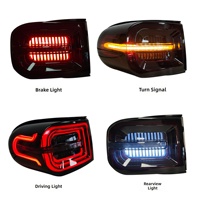Nouvel ensemble de feux arrière étanches en ABS rouge pour FJ Cruiser, modèle 2007-2020, avec clignotants séquentiels LED modifiés 12V