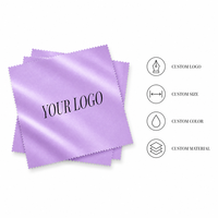 Chiffon de nettoyage en microfibre Lustre pour lunettes, pour comptoirs optiques et kits de soins oculaires, avec logo personnalisé, lingettes de présentation en gros
