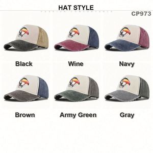 Casquettes de baseball imprimées avec logo, effet vieilli et délavé, protection solaire, style sport, Gorra, Rétro, Vintage, Dad Hat - Product Image 6