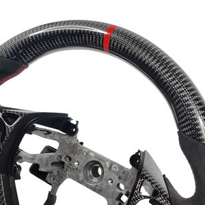 อุปกรณ์ตกแต่งภายในรถยนต์ พวงมาลัยคาร์บอนไฟเบอร์ สำหรับรถยนต์ฮอนด้า ซีวิค เจนเนอเรชั่น 9 รุ่น <span class=keywords><strong>SI</strong></span> ปี 2012 <span class=keywords><strong>2013</strong></span> 2014 2015 2016 - Product Image 2