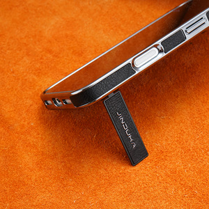 Étui en <span class=keywords><strong>cuir</strong></span> intégral avec support et découpe pour logo pour <span class=keywords><strong>iPhone</strong></span> 17 Pro Max, compatible avec <span class=keywords><strong>iPhone</strong></span> 16, 15, 14, <span class=keywords><strong>13</strong></span>, 12, anti-chute et électroplaqué - Product Image 6