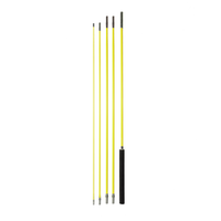 Mât de drapeau universel pour voiture en époxy de 5 m, matériau premium, couleur personnalisée, vente en gros, garantie 12 mois pour les clubs tout-terrain