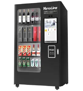 Vendlife البيرة آلة بيع استخدام الميكانيكية XY محور رفع عربة آلة بيع للبيع الكحول البيرة القمح