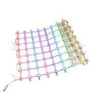 Écran LED en maille transparente flexible pour publicité extérieure, résistant à l'eau, P32 P50 P100, pour façade de bâtiment