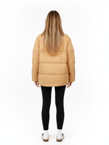 Veste d'hiver pour femmes, à capuche avec boutons en forme de corne, veste matelassée à manches longues, membrane respirante, veste matelassée - Product Image 4