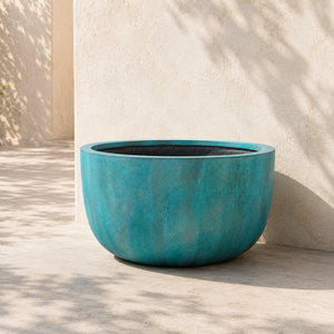 Pot de fleurs rond moderne en fibre de verre pour la maison, le jardin, l'hôtel, l'aménagement paysager commercial, grand récipient à fleurs, livraison directe, décoration - Product Image 5
