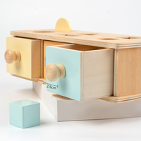 Boîte en bois Montessori pour bébé, jouets éducatifs pour l'apprentissage précoce, pour les enfants de 2 à 4 ans, jeu de correspondance des formes, tiroir à pièces