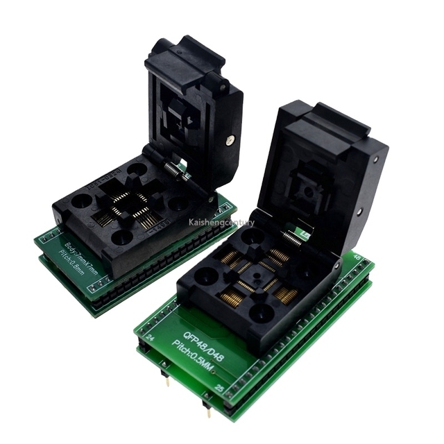 IC test socket 0.5mm picture lqfp48 to dip48 programming adapter tqfp48 to dip48 Tqfp32 Dip3 adapter