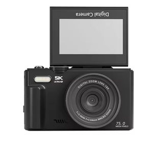 Cámara Digital con Pantalla Abatible 5K 75MP Zoom Digital 18X Antivibración Electrónica Flash Integrado Cámara para Vlogs y Selfies - Product Image 1