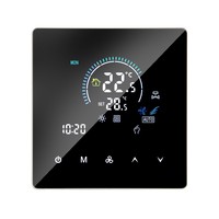 Termostato Inteligente WiFi con Control Remoto, Programable, para Calefacción y Refrigeración, Control de Temperatura para Hogar y Oficina, Calefacción por Suelo Radiante