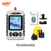 Lucky fish finder FF718-T écran à matrice de points de 2.2 pouces avec capteur transducteur