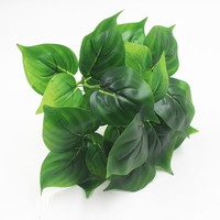 5 fourchettes plante artificielle mur fausse plante verte feuilles mur matériel correspondant mur feuille de décoration verte