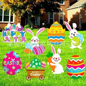 Nuevo Letrero Inflable de Conejo de Pascua para Jardín, Decoración Navideña Inflable para Exteriores, Feliz Pascua - Product Image 4