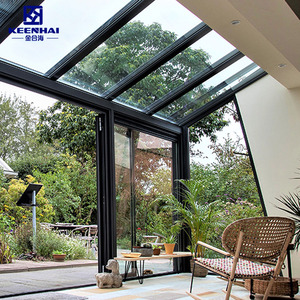 <span class=keywords><strong>Sunrooms</strong></span> case di vetro Veranda giardino in alluminio su misura prendisole retrattile case di vetro - Product Image 4