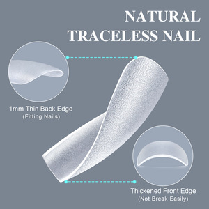 Fábrica profesional que suministra <span class=keywords><strong>Uñas</strong></span> postizas, diseño clásico <span class=keywords><strong>mate</strong></span> esmerilado completo, <span class=keywords><strong>uñas</strong></span> artificiales acrílicas - Product Image 3