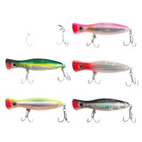 Leurre de pêche ondulé poli en ABS imprimé exquis, 12 cm, 44 g, 4 hameçons, estampage laser or, pour la pêche au bar