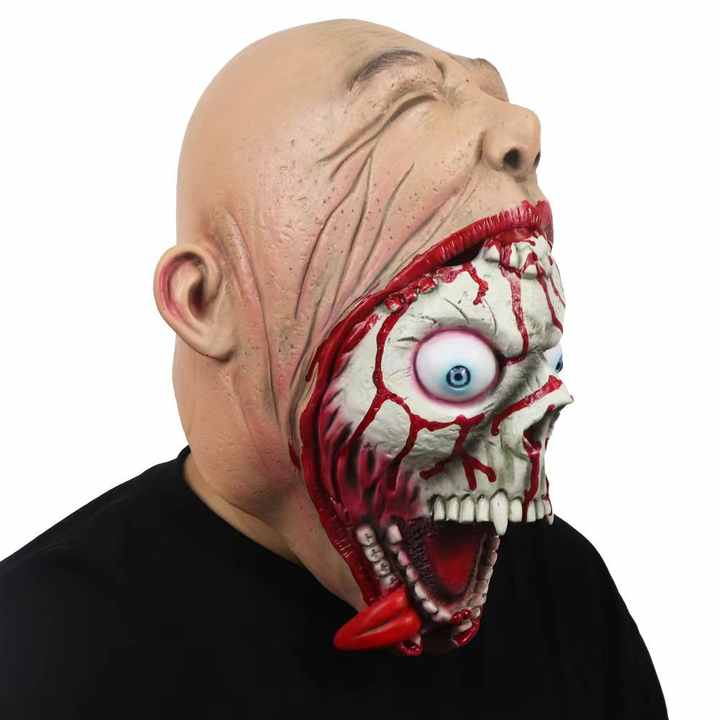 ハロウィーンホラー双頭エイリアンデビルマスクビッグマウスゾンビ 