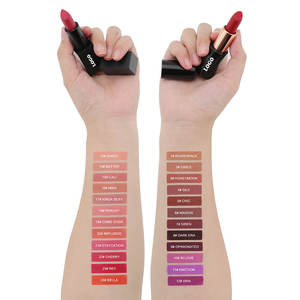 Venta al por mayor personalizado su logotipo <span class=keywords><strong>Kissable</strong></span> vegano lápices labiales de terciopelo mate impermeable de larga duración Etiqueta Privada - Product Image 3
