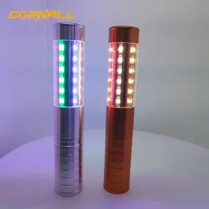 Party Supplier LED sparkler Light Rechargeable Champagne LED bottle flashing stick light aluminum LED Strobe Baton For Bar