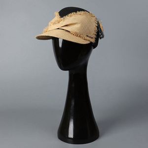 หมวกเบเร่ต์สานสไตล์ญี่ปุ่นประดับโบว์  แฟชั่นสำหรับผู้หญิงมาใหม่ปี 2025 เหมาะสำหรับฤดูร้อน - Product Image 3