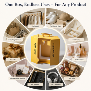 Boîte en carton rigide écologique <span class=keywords><strong>à</strong></span> double porte avec poignée, personnalisable pour l'impression et la conception, idéale pour <span class=keywords><strong>les</strong></span> souvenirs, <span class=keywords><strong>les</strong></span> cadeaux VIP et <span class=keywords><strong>les</strong></span> emballages haut de gamme - Product Image 2