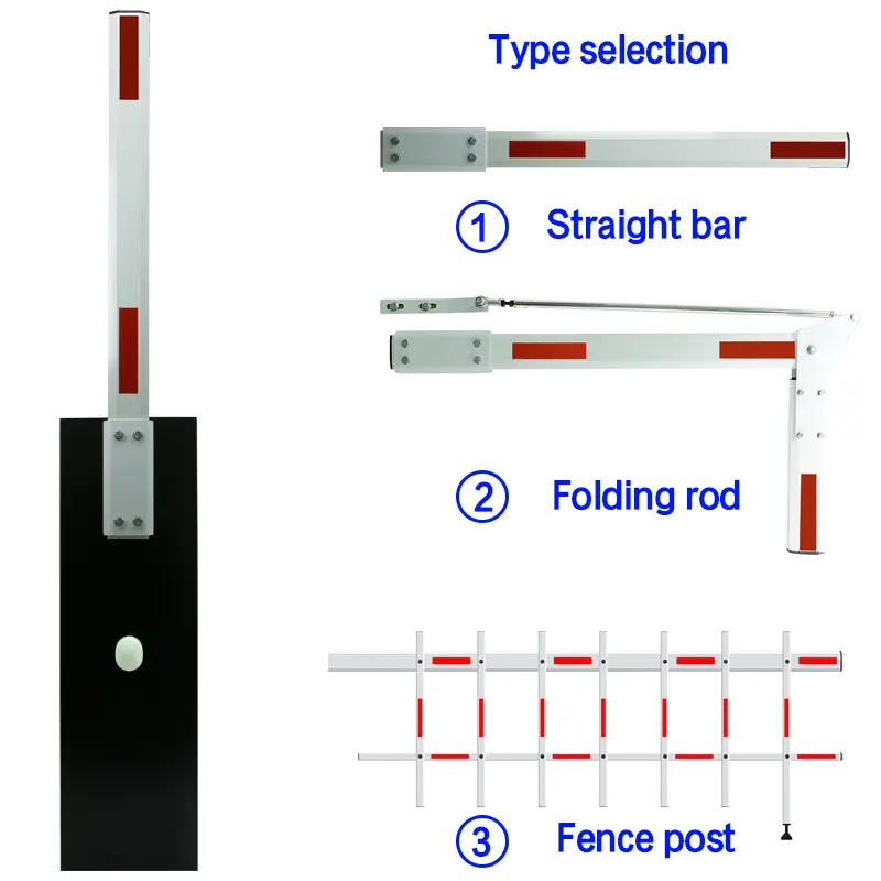 Barrière de parking électrique Porte de péage Barrière de levage Barrière d'accès communautaire Clôture automatique Barrière de flèche à poteau droit