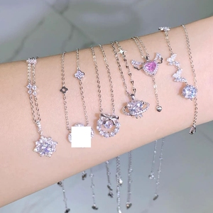 14k Solid Gold Miami Cuban Necklace Wholesale Cubiertos Color Plata Tacones Color Plata Vintage and Retro Style Necklaces - Product Image 1