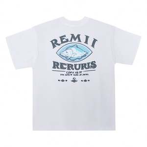 Camiseta de Moda Americana OEM de Alta Calidad con Estampado de Letras Moteadas y Logo Drip Core, Estilo Casual Urbano para Parejas, Holgada, Cuello Redondo - Product Image 4