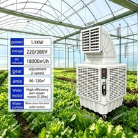 Refroidisseur portable pour la restauration et les événements en plein air, refroidisseur d'air industriel remorquable avec réservoir de 280 L