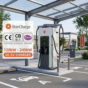 Bornes de recharge au sol automatiques 120kW-240kW extensibles Starcharge Titan V5 UL CE ISO 15118 avec écran 104 pouces et bras de distribution - Product Image 1