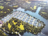 Panneau RAS rond alvéolé pour bassin à poissons, réservoir modulaire d'aquaculture à assemblage facile pour l'élevage de poissons, idéal pour l'élevage de Tilapia
