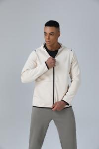 Manteau à capuche sport pour homme, pull à fermeture éclair tendance et décontracté - Product Image 2
