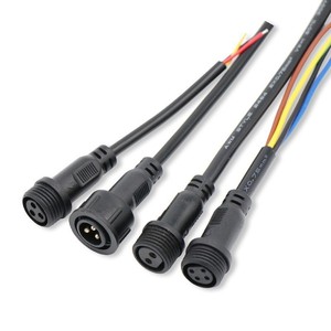 Conector Impermeable M12, Cable de 2, 3 y 4 Pines, Macho y Hembra, IP66, para Uso en Iluminación LED para Exteriores - Product Image 3