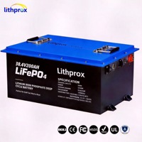 Batería de Iones de Litio LiFePO4 Prismática de 38.4V 200Ah para Montacargas, BMS Avanzado, Gran Capacidad para Vehículos Industriales, CE UN38.3 UL
