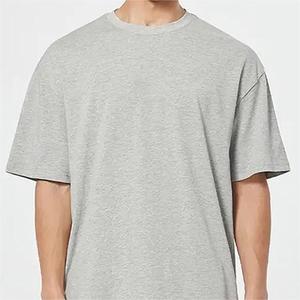 T-shirt Oversize en Coton 100% de Haute Qualité, Style Streetwear, Épaules Tombantes, T-shirt Blanc Uni Épais et Ample - Product Image 4