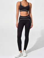 Set Bra dan Legging Wanita Merek Sama, Bahan Ultra Elastis, Bernapas, Lembut Seperti Mentega, Set Yoga Align