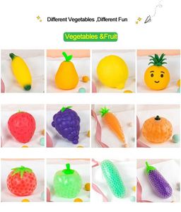 Juguetes Blandos de Frutas y Verduras para Niños y Niñas, Proveedor de Fábrica Económico: Pelota Antiestrés de Fresa, Piña, Limón, Uva, Tomate, Fidget - Product Image 5