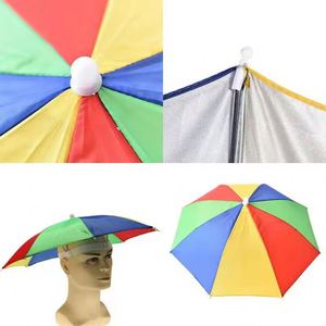 Sombrero Paraguas Plegable para Exteriores, Material Pongee, Protección Solar y contra la Lluvia, para Camping, Pesca, Senderismo, Playa - Product Image 2