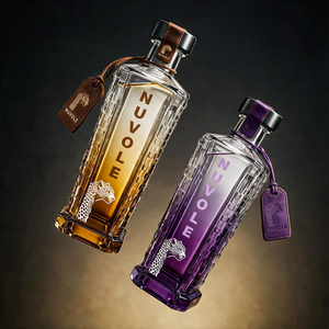 Venta Directa de Fábrica: Botellas de Licor Vacías Poligonales Moradas de 700ML, <span class=keywords><strong>Botella</strong></span> de <span class=keywords><strong>Tequila</strong></span> <span class=keywords><strong>Azul</strong></span> de Alta Gama - Product Image 3